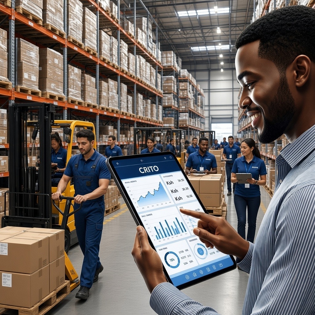 CRITO field operations — warehouse team managing inventory with CRITO platform